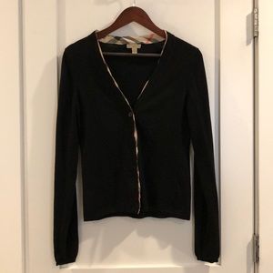 Burberry cardigan with Nova check trim- size L